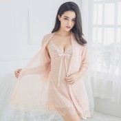 女士情趣內衣大碼透視誘惑吊帶性感蕾絲睡裙套裝 LCBN