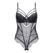 LSMM100032歐美蕾絲緊身性感連身衣