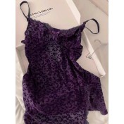 LSMM100051性感粉色豹紋透內衣套裝