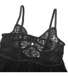 LSMM100100蕾絲網紗吊帶女誘惑睡衣