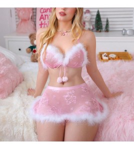 LSMM100136圣誕制服性感情趣內衣套裝