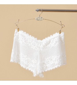 LCBN251225100205 歐美輕薄網紗透視誘惑火辣蕾絲鏤空內褲女士低腰棉檔平角褲款