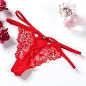 LCBN251225100207 新款情趣內褲女歐美時尚性感蕾絲女士透明丁字褲t褲網紗透明