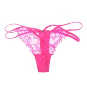 LCBN251225100207 新款情趣內褲女歐美時尚性感蕾絲女士透明丁字褲t褲網紗透明