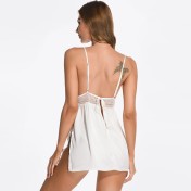 LCBN251225100240 春夏潮流新款冰絲蕾絲拼接女士性感吊帶睡裙透視情趣睡衣誘惑內衣