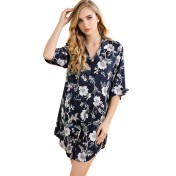 LCBN251225100262 春季新款睡衣女式日式浴袍女士睡袍長款潮流家居服