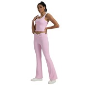 LYG100091微喇緊身瑜伽褲上衣套裝