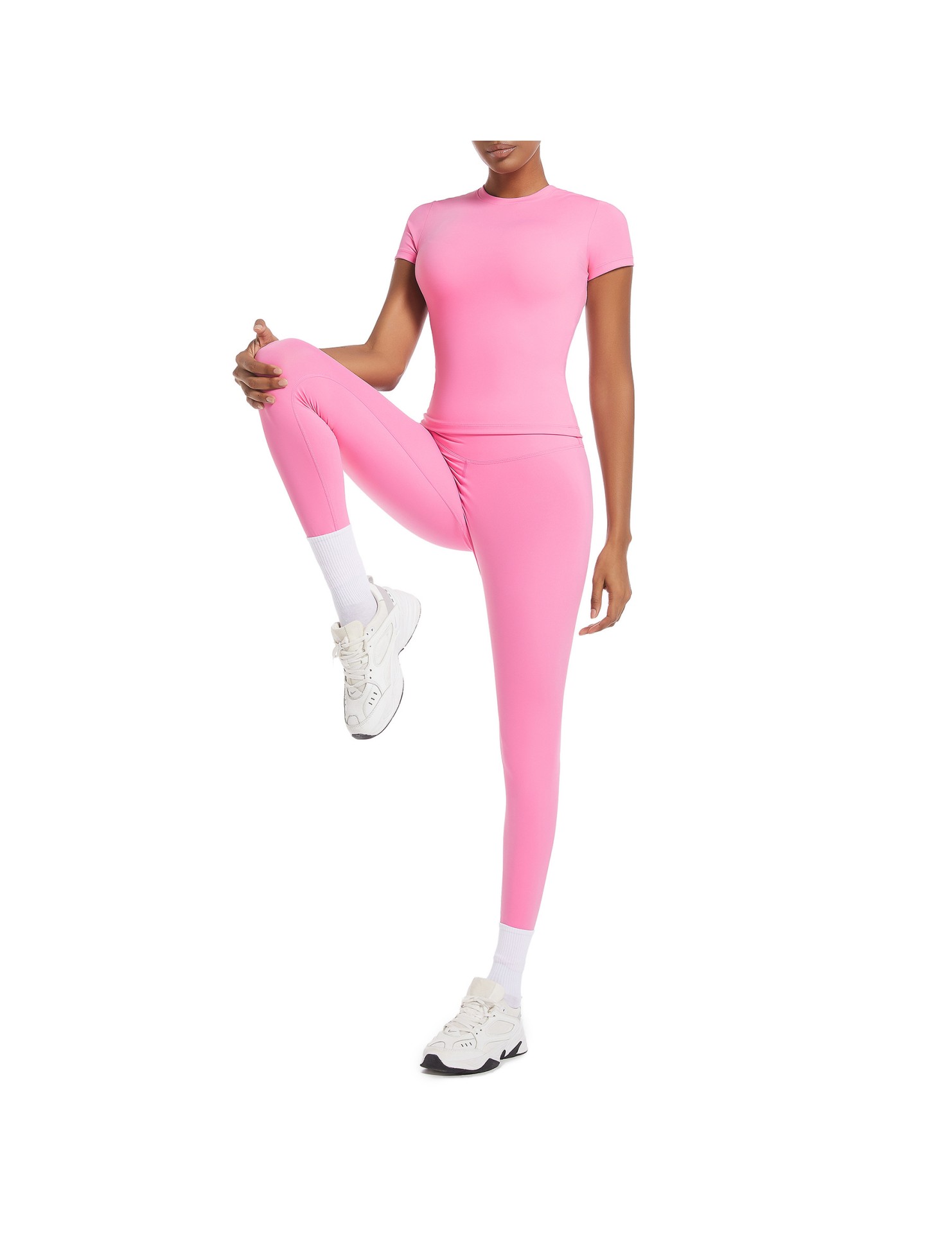 LYG100094圓領T恤瑜伽服跑步健身服