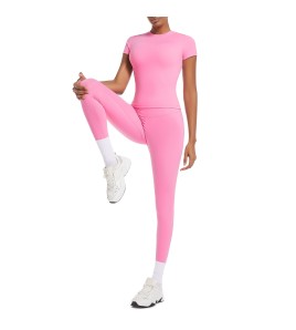 LYG100094圓領T恤瑜伽服跑步健身服