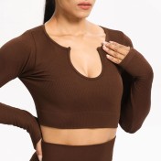 LYG100242-6件套瑜伽套裝 (全套裝備包括V領背心、U領背心、短袖運動T恤、長袖運動T恤、短褲和長褲)