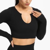 LYG100242-6件套瑜伽套裝 (全套裝備包括V領背心、U領背心、短袖運動T恤、長袖運動T恤、短褲和長褲)