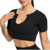 LYG100242-6件套瑜伽套裝 (全套裝備包括V領背心、U領背心、短袖運動T恤、長袖運動T恤、短褲和長褲)