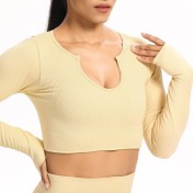 LYG100242-6件套瑜伽套裝 (全套裝備包括V領背心、U領背心、短袖運動T恤、長袖運動T恤、短褲和長褲)