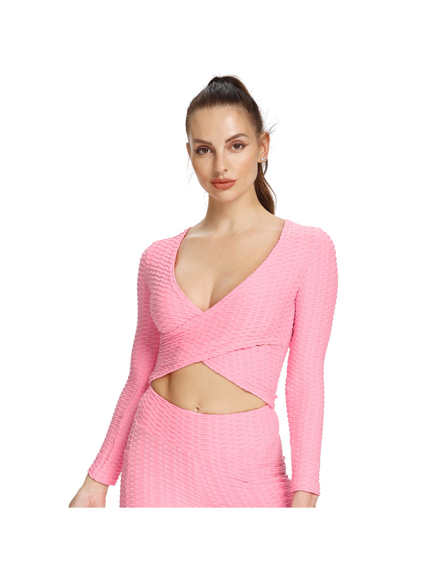 LYG100246瑜伽長袖運動健身上衣