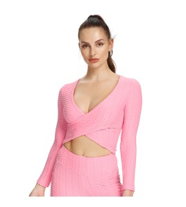 LYG100246瑜伽長袖運動健身上衣