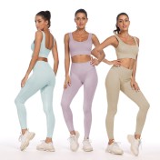 LYG100248瑜伽套裝背心文胸健身褲