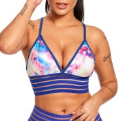 LYG100251瑜伽健身印花蕾絲吊帶文胸