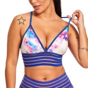 LYG100251瑜伽健身印花蕾絲吊帶文胸