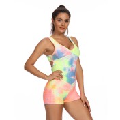 LYG100252連體短褲瑜伽褲