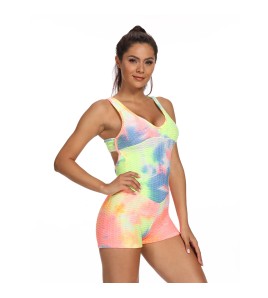 LYG100252連體短褲瑜伽褲