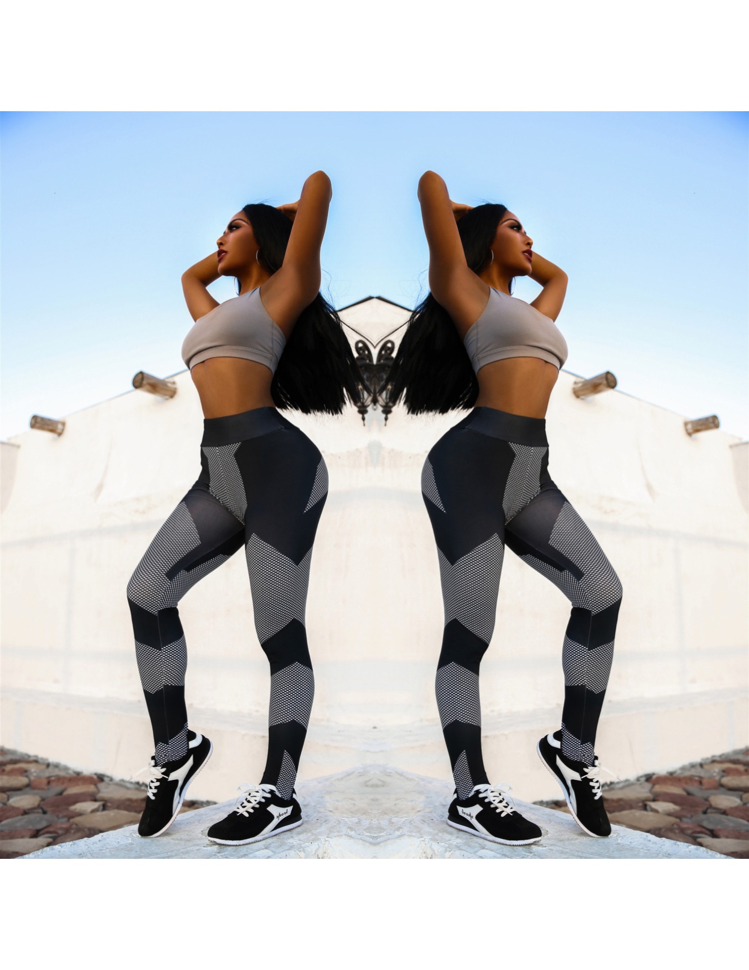 LYG100275瑜伽九分褲