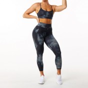 LYG100224高腰扎染瑜伽褲