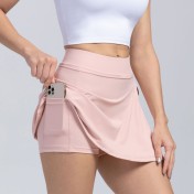 LYG100225瑜伽短褲假兩件裙褲