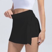 2022瑜伽假兩件裙褲運動裙褲綁帶網球健身跑步速干口袋女