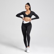LYG100211V領瑜伽緊身長袖上衣緊身長袖