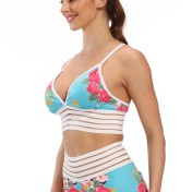 LYG100210印花花朵小背心瑜伽健身文胸女