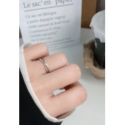 LDR24324 S925純銀復古交織開口戒指