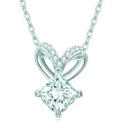 BYF1002 S925純銀莫桑石項鏈