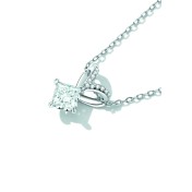 BYF1002 S925純銀莫桑石項鏈