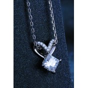 BYF1002 S925純銀莫桑石項鏈