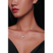 BYF1005 S925純銀莫桑石項鏈