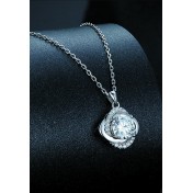 BYF1005 S925純銀莫桑石項鏈