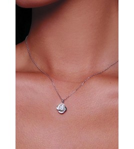 BYF1005 S925純銀莫桑石項鏈