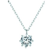 BYF1006 S925純銀80份莫桑石項鏈