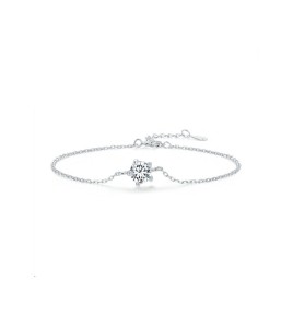 BYF1008 S925純銀60份莫桑石手鏈