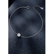 BYF1008 S925純銀60份莫桑石手鏈