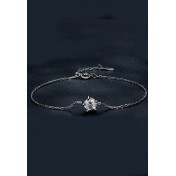 BYF1008 S925純銀60份莫桑石手鏈