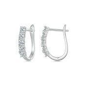 BYF1019 S925純銀10份莫桑石耳環