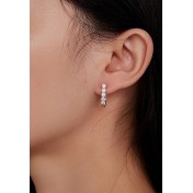 BYF1019 S925純銀10份莫桑石耳環