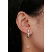 BYF1019 S925純銀10份莫桑石耳環