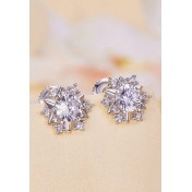 BYF1028 S925純銀50份莫桑石耳環