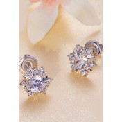 BYF1028 S925純銀50份莫桑石耳環