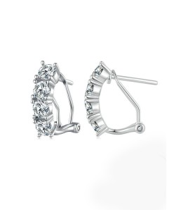 BYF1029 S925純銀莫桑石耳環