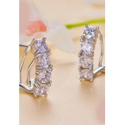 BYF1029 S925純銀莫桑石耳環