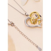 BYF1032 S925純銀1克拉莫桑石項鏈