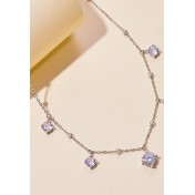 BYF1033 S925純銀1拉莫桑石項鏈